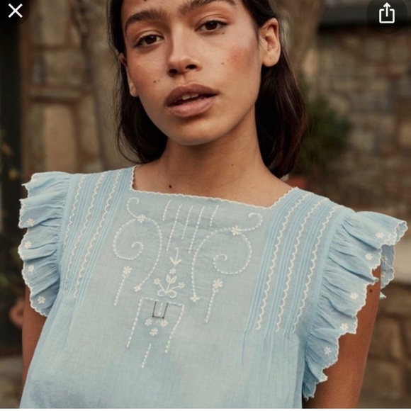 Doen Auden Blouse in Hyacinth - Picture 2 of 10